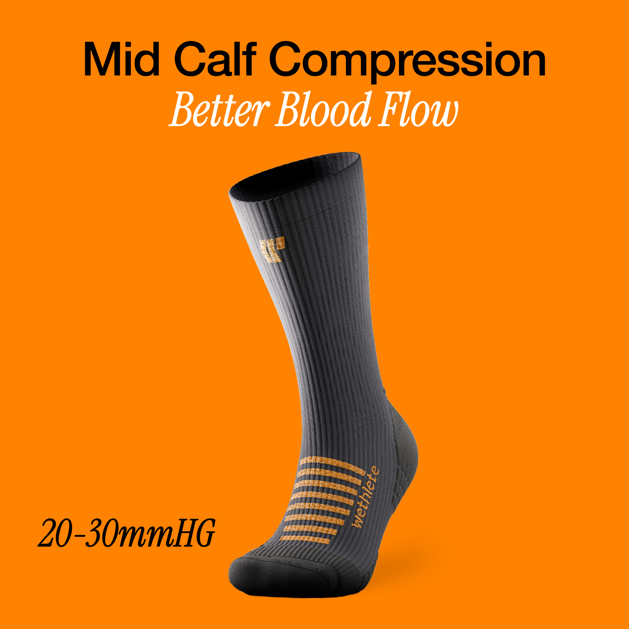 Wesocks Compression Mid Calf | For Better Blood Circulation