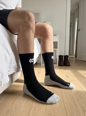 Trades socks before the shift
