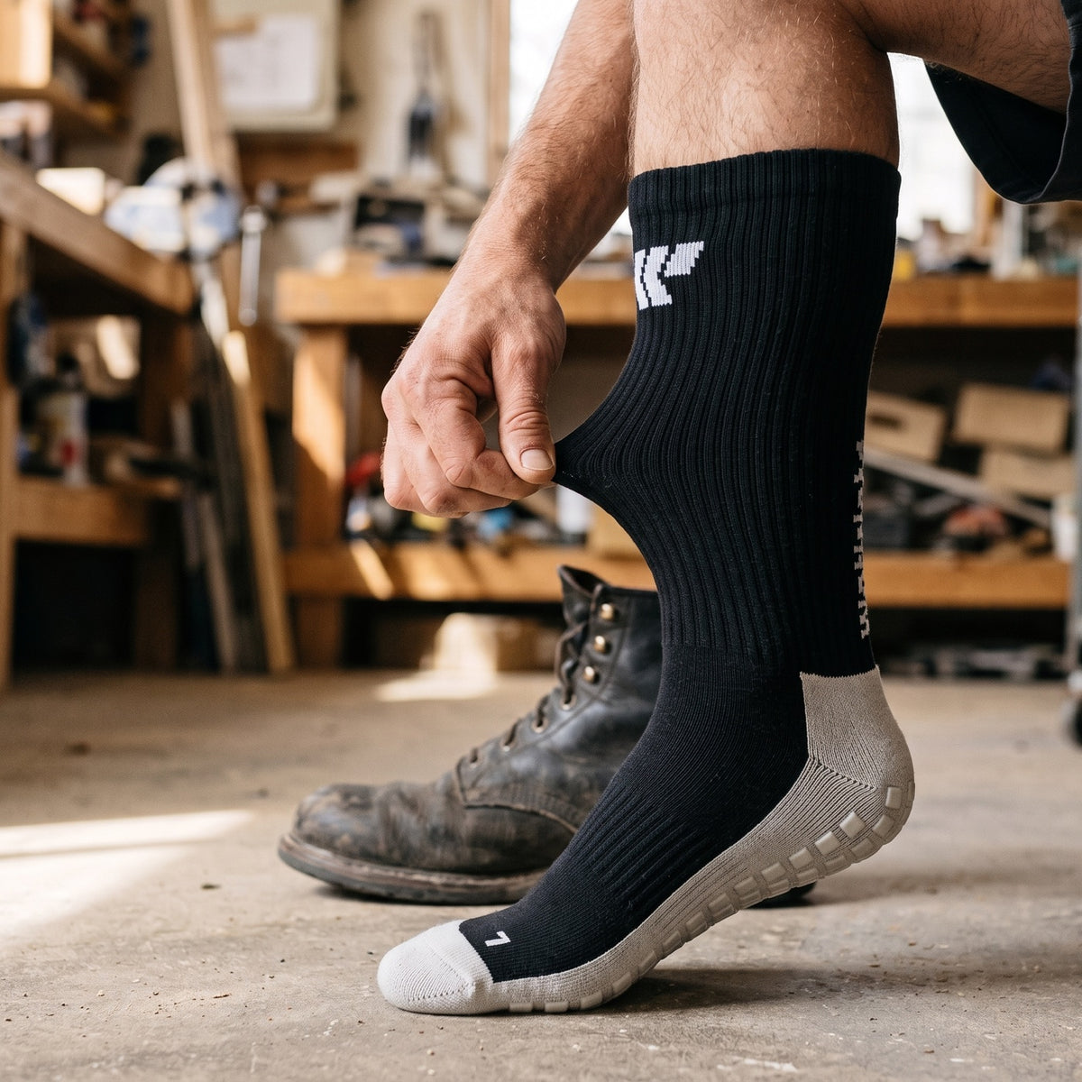 Graduated compression, firmest at the ankle